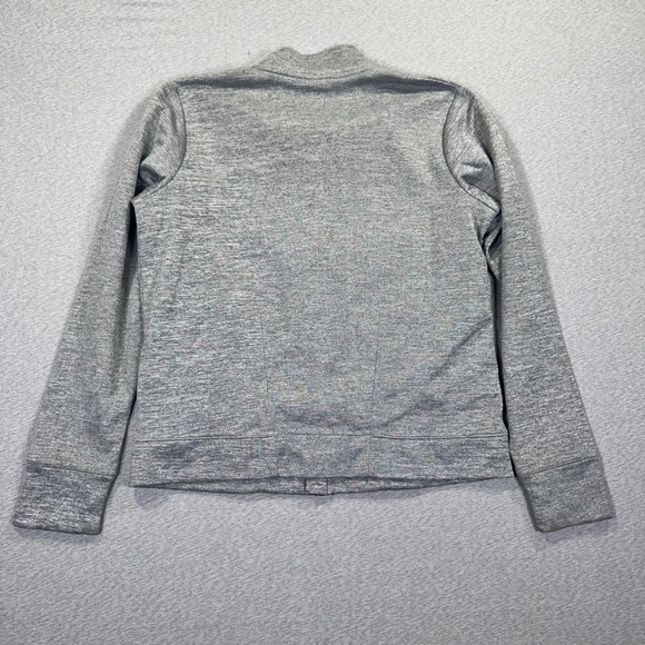 Mountain Hardwear Jacket Womans M Gray Full Zip Fleece Mock Neck Blade Collar - Picture 7 of 8